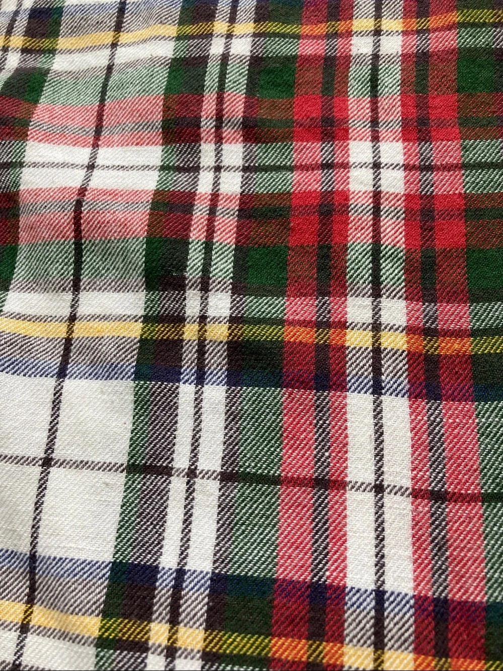 2 Pottery Barn Denver plaid pillow cases covers shams standard cotton linen